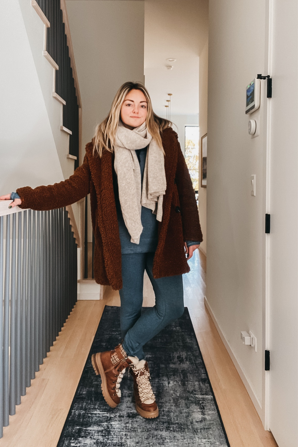 Teddy Coat. Cashmere Scarf. Warm Layers. Fur Booties.

#LTKSeasonal #LTKshoecrush #LTKunder100