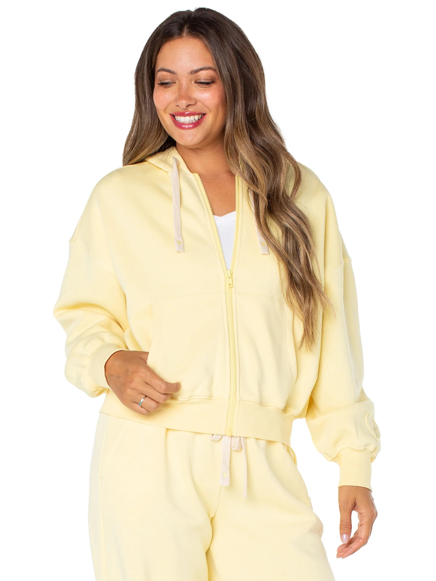 Celebrity Pink Women's Zip Front Hoodie, Sizes XS-4X | Walmart (US)