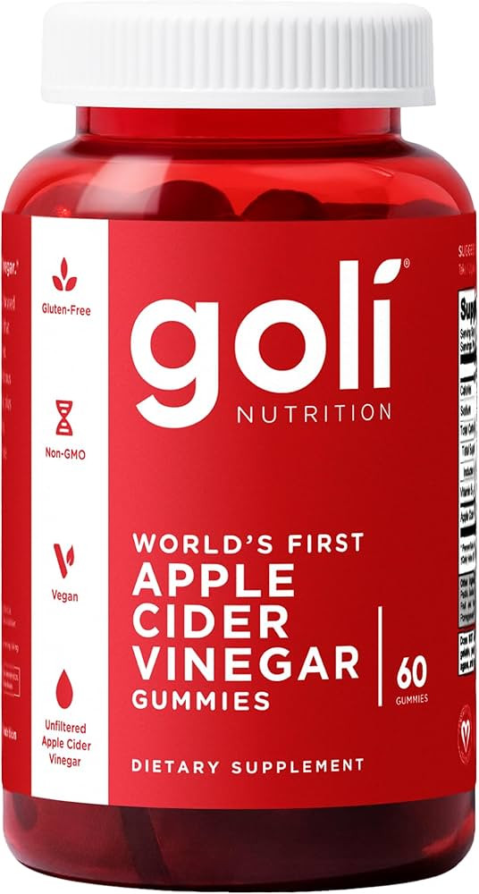 Goli Apple Cider Vinegar Gummies - Worlds First ACV Gummy with Vitamin B12, Beetroot & Pomegranat... | Amazon (US)