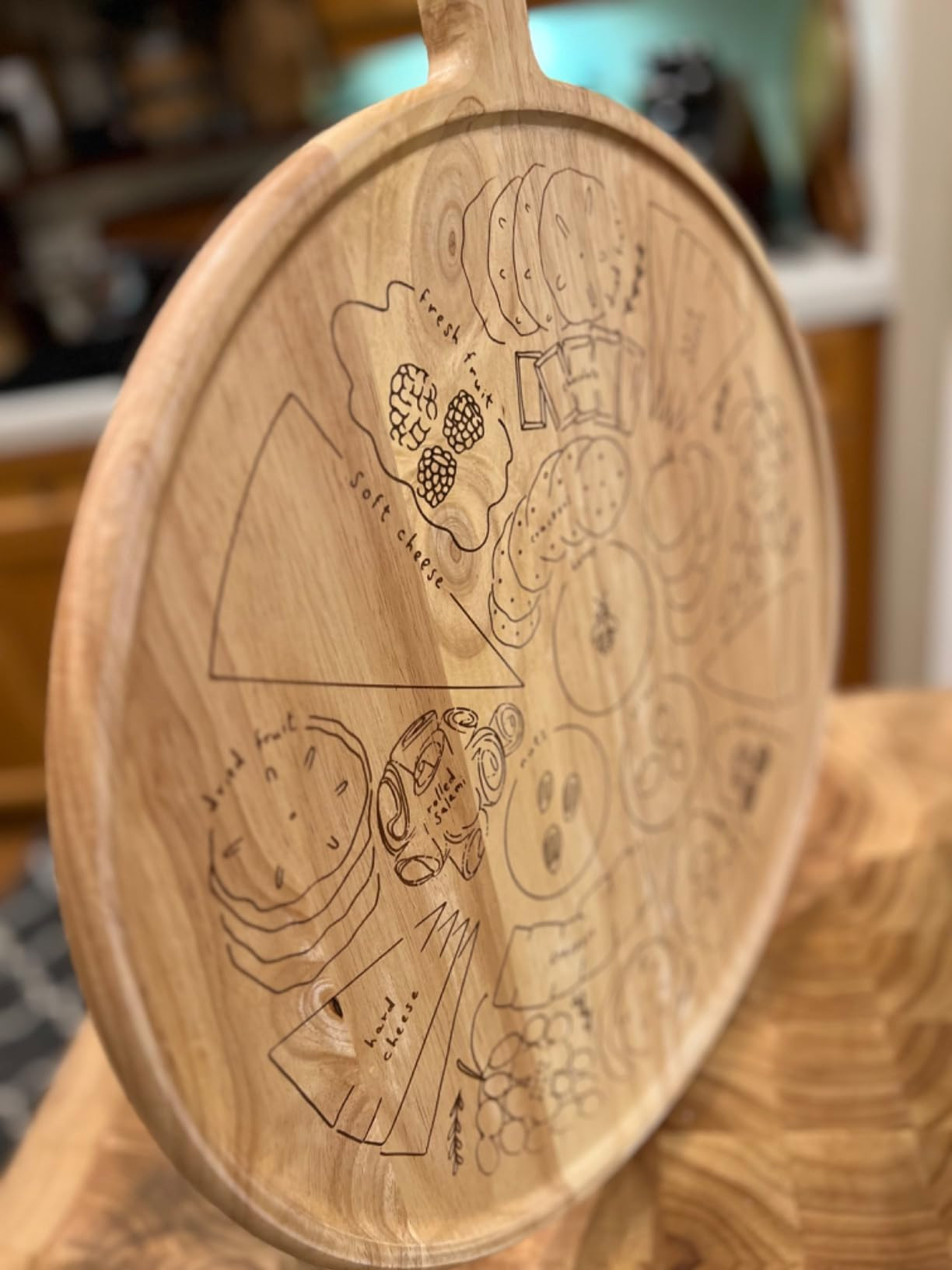 Charcuterie Board with Placement Guide - Best Gift for Housewarming & Foodies - Easy-to-Follow Vi... | Amazon (US)