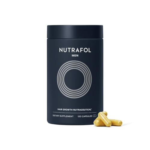 Nutrafol Men's Hair Growth Supplements, Clinically Tested for Visibly Thicker Hair and Scalp Coverage, Dermatologist Recommended - 1 Month Supply | Amazon (US)