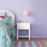 Mainstays Kids One Drawer Scallop Nightstand, White | Walmart (US)