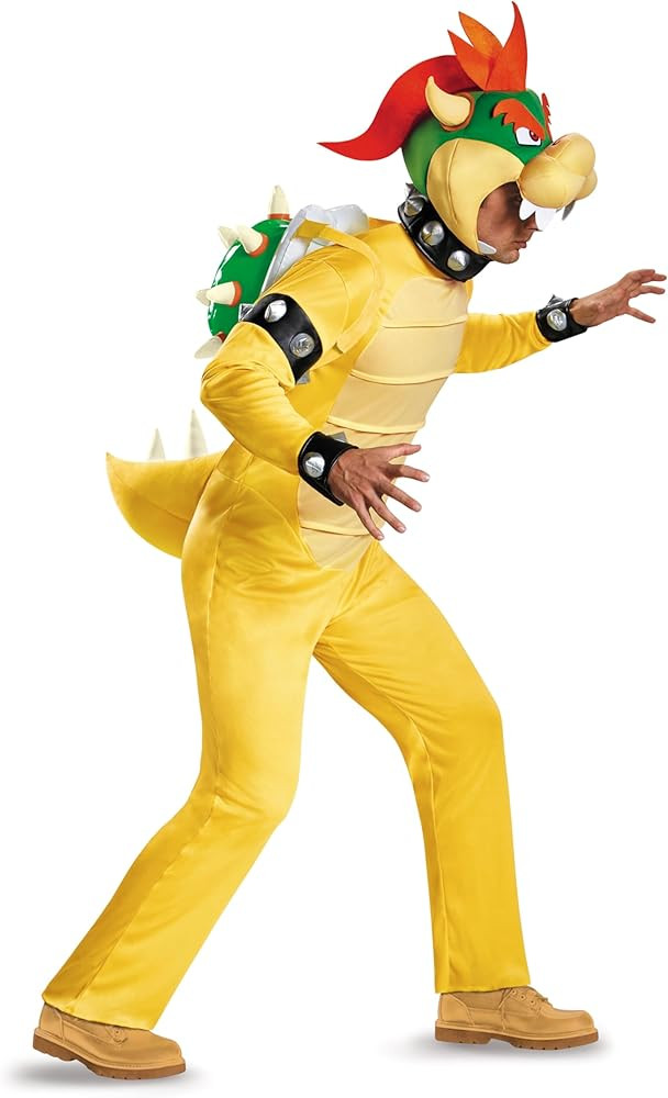Disguise Super Mario Bros Deluxe Bowser Costume for Adults | Men's Plus Size Bowser Cosplay Outfi... | Amazon (US)