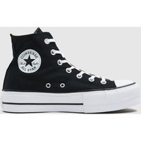 Converse Black Chuck Taylor All Star Lift Hi Trainers | Schuh