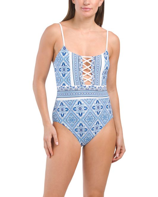 Breeze Strappy Mio One-piece Swimsuit | TJ Maxx