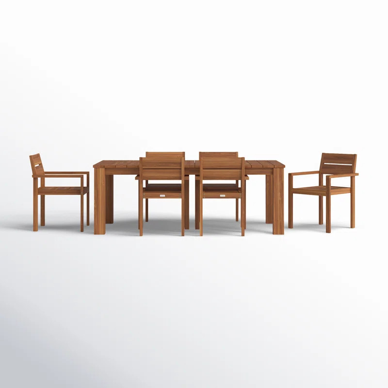 Azul 6 - Person Rectangular Outdoor Dining Set | Wayfair North America