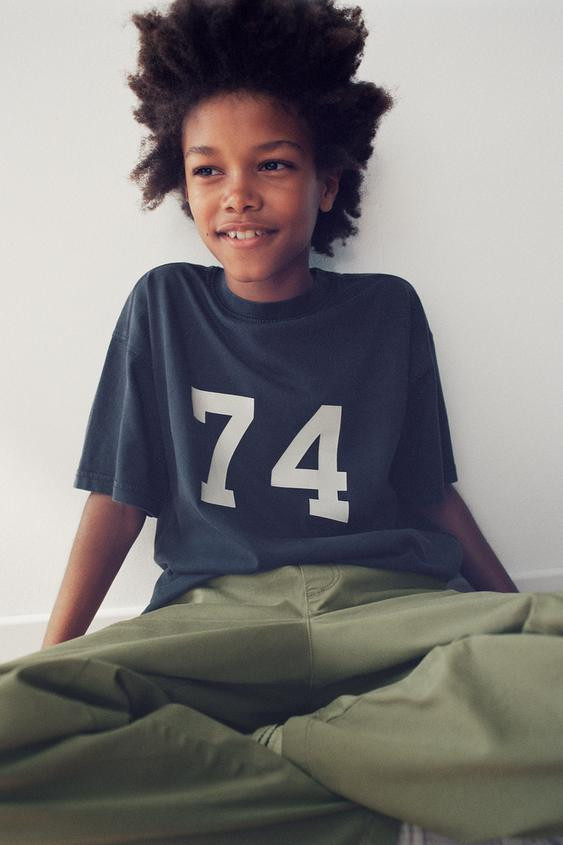 NUMBER PRINT T-SHIRT | Zara US