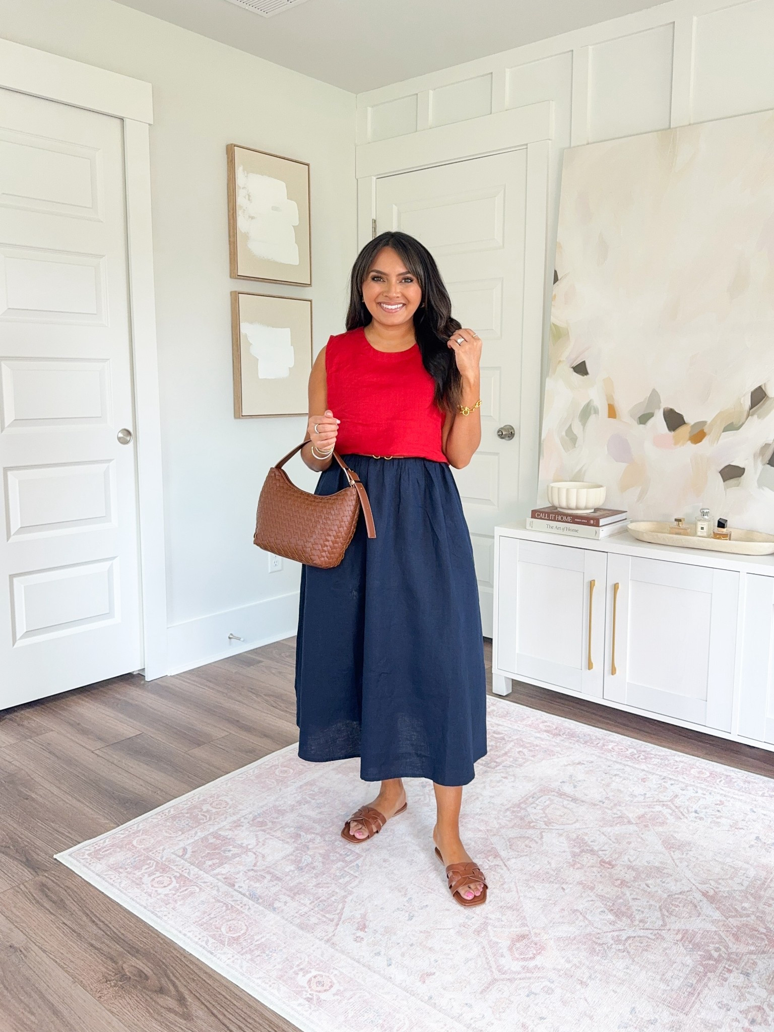 Europe & Summer Capsule Wardrobe
Red linen top size xs TTS - roomy fit
Navy Dress size xs TTS
Brown sandals size 5.5 TTS - similar linked, mine are old
Black and brown reversible belt size xs TTS


#LTKPetite #LTKStyleTip #LTKTravel