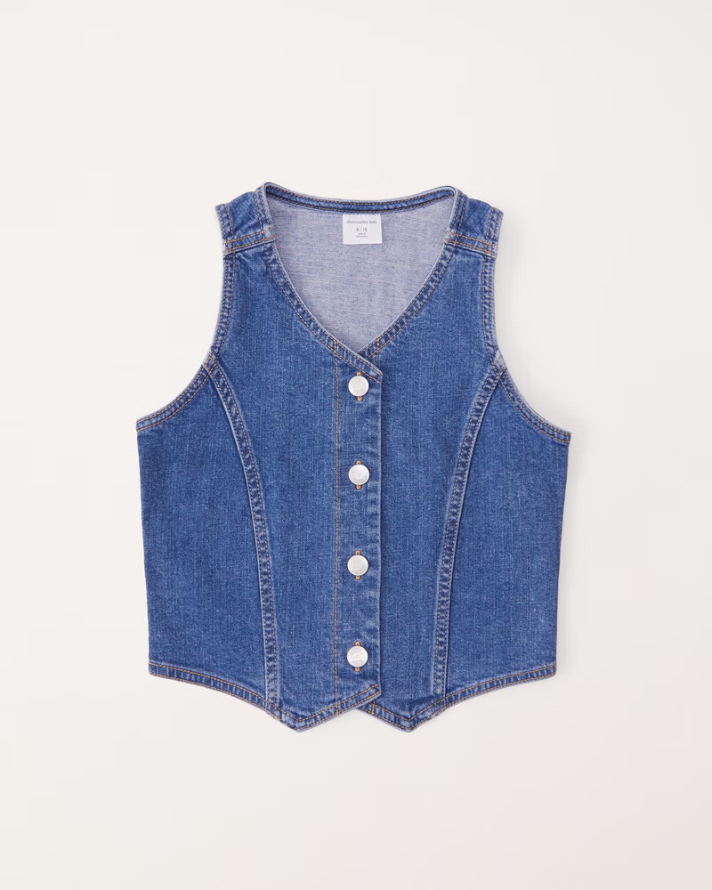 denim vest | Abercrombie & Fitch (US)