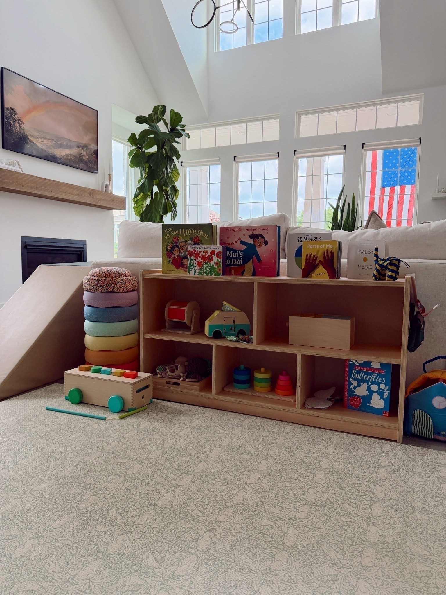 Montessori toy shelf we have used for nearly three years and love. On sale for 20% off for 4th of July! Great quality, sturdy and easy to care for. Perfect for keeping a few toys out at a toddler’s eye level to encourage independent play

#LTKHome