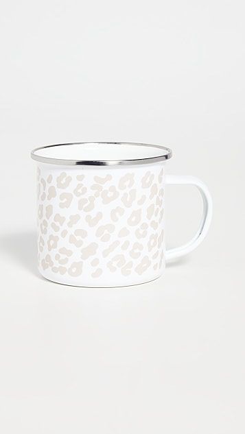 Leopard Print Enamel Mug | Shopbop