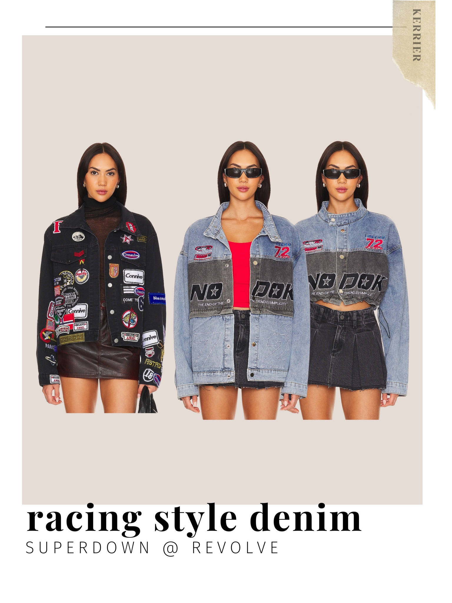 Also loving these racing style jackets from Superdown at Revolve! The one on the right is a two-in-one, loving this style for a little visual interest. 

Both  reasonably priced at $108! 

#LTKstyletip