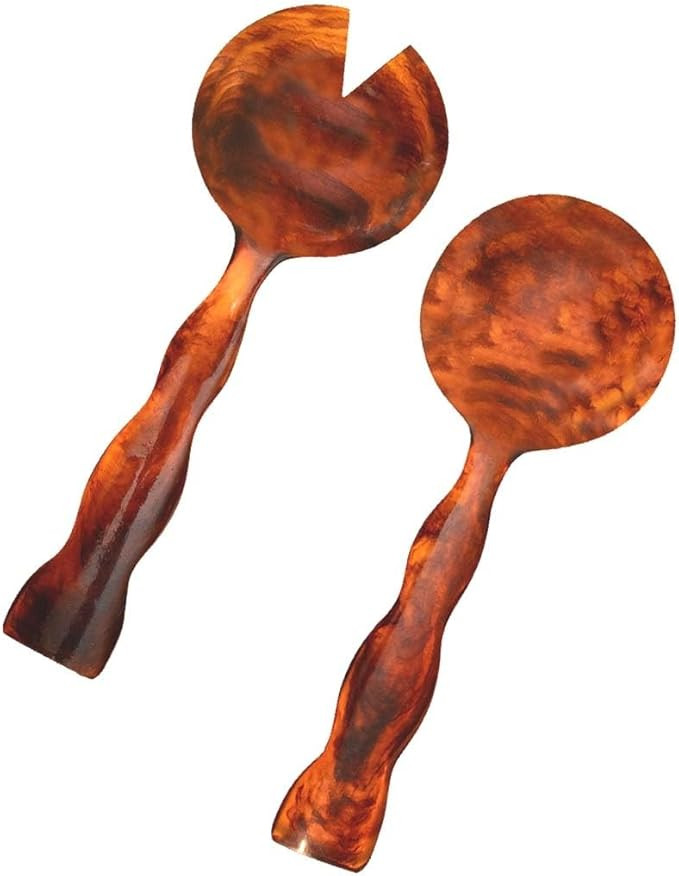 Folkulture Salad Servers or Salad Tongs | Set of 2 (12") Serving Spoons in Kitchen Essentials or ... | Amazon (US)