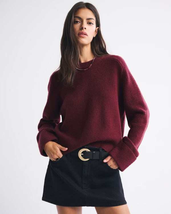 The A&F Madeline Crew Sweater | Abercrombie & Fitch (US)