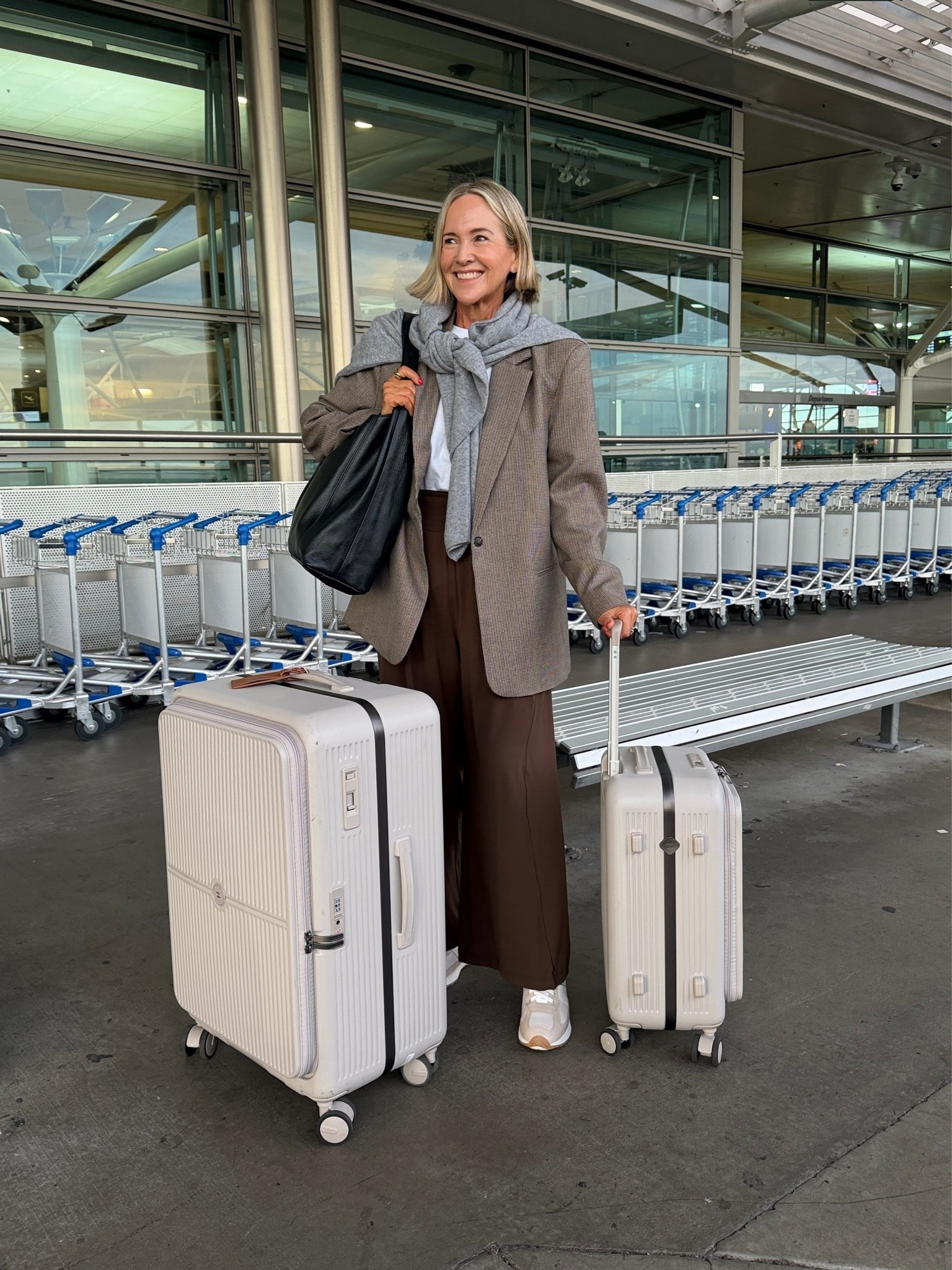 SIZING DETAILS ⬇️

Blazer: size 10
Tee: size L
Pants: size AU12
Knit: size 12

Shoes: FRANKIE4 Axel
Suitcases: Zoomlite (message me for discount link)

#LTKaustralia #LTKtravel #LTKover50style