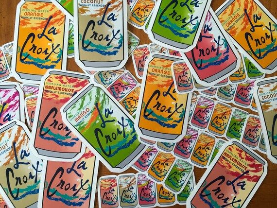 Matte La Croix sparkling water vinyl sticker multiple flavors! | Etsy (US)