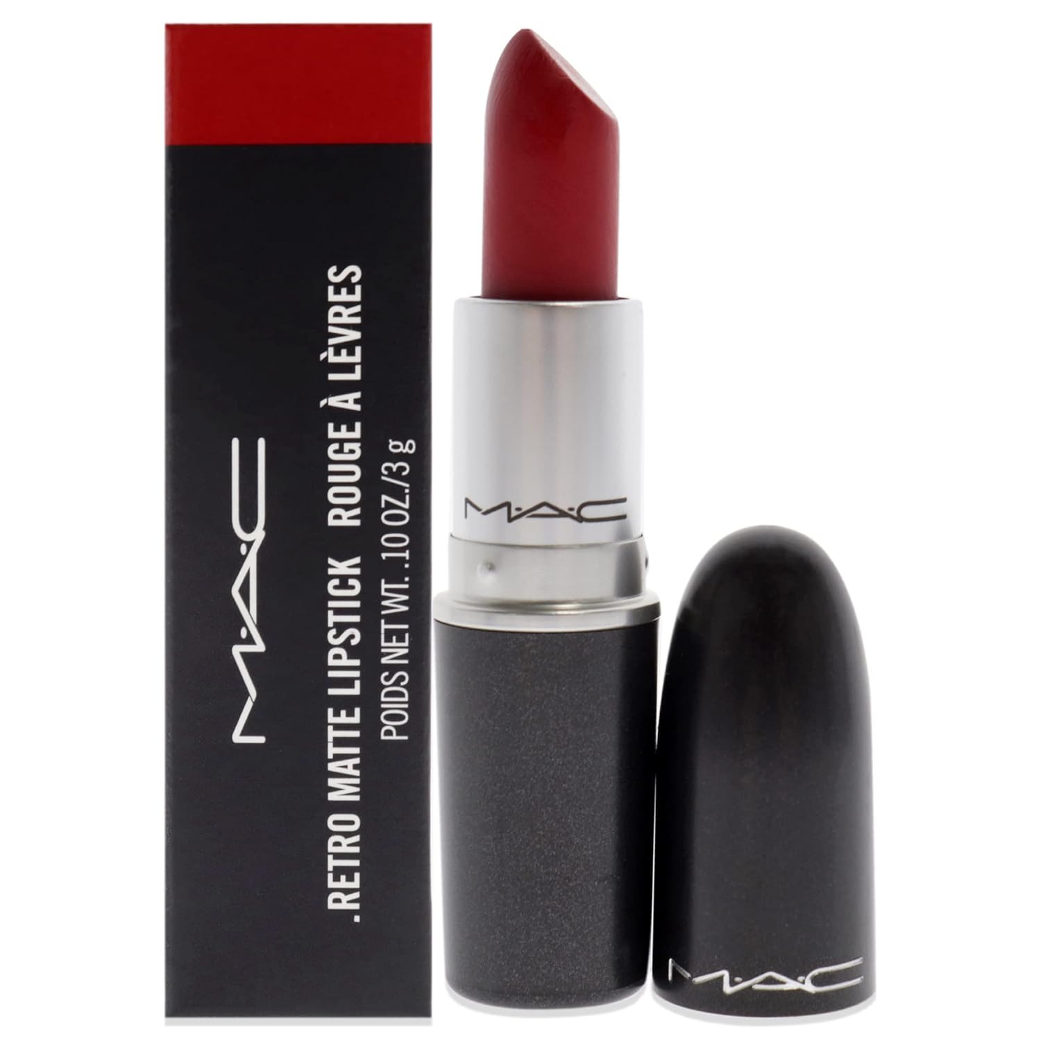 MAC Retro Matte Lipstick Ruby Woo, 1 Count, Multicolor, 0.10 Ounce | Amazon (US)