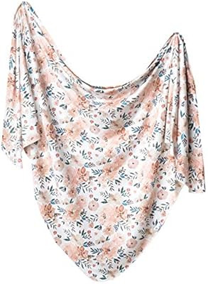 Large Premium Knit Baby Swaddle Receiving Blanket"Autumn" by Copper Pearl | Amazon (US)