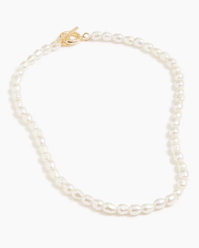 Pearl necklace with toggle closure | J.Crew Factory