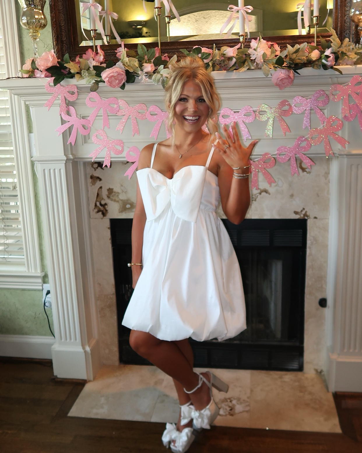 Bridal shower dress; bachelorette outfit; bride outfit; white dress
She’s tying the knot bridal showerr

#LTKWedding #LTKStyleTip #LTKParties