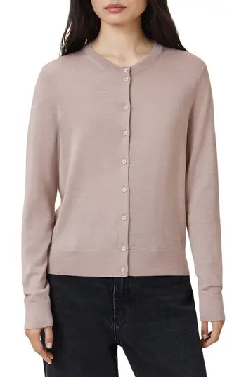 AllSaints Anouk Cardigan in Dusty Pink at Nordstrom Rack, Size Large | Nordstrom Rack