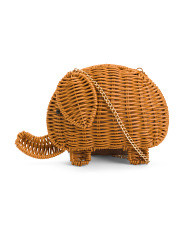 Straw Elephant Crossbody With Chain Strap | Marshalls