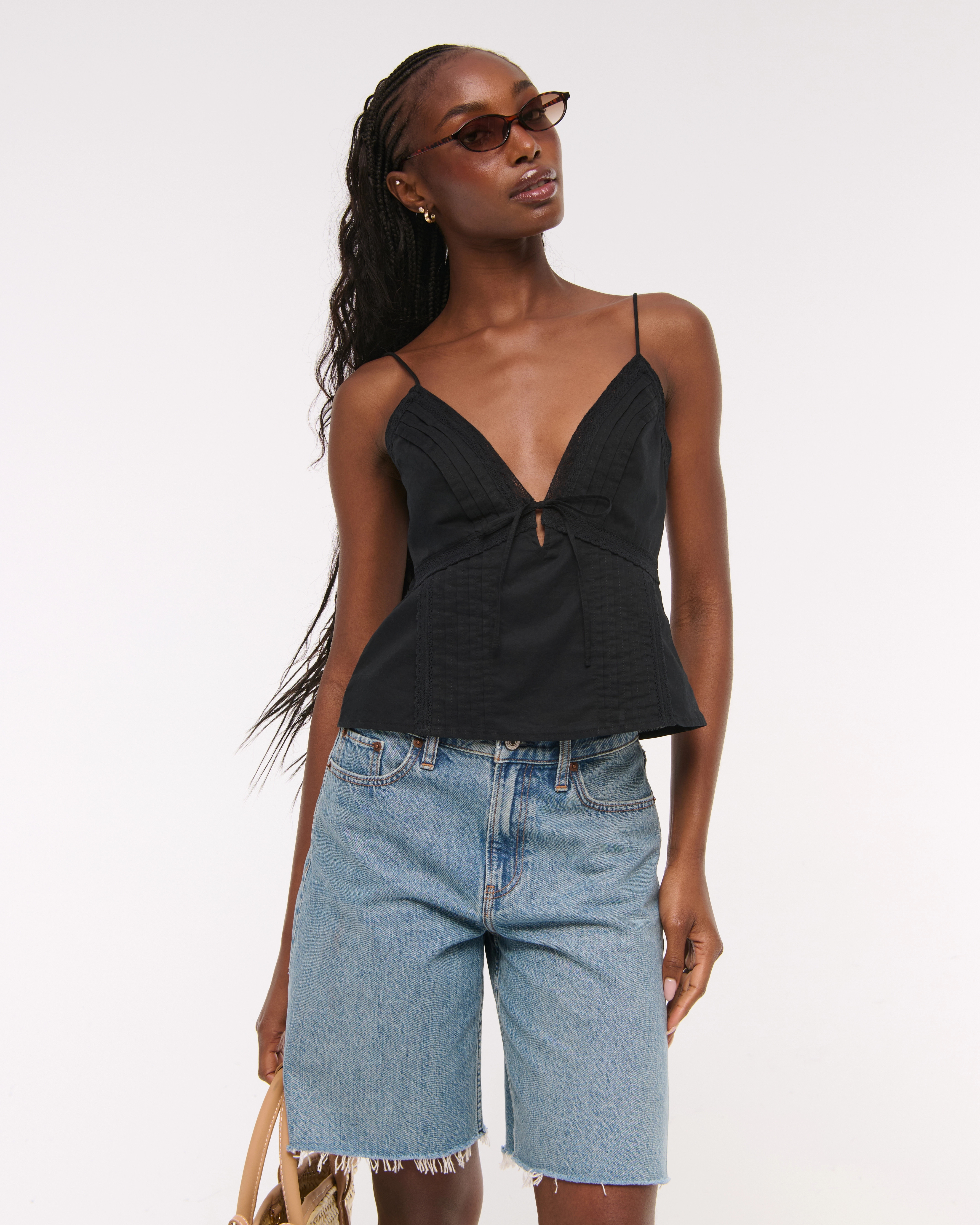 A&F Bella Tie-Front Cami | Abercrombie & Fitch (US)