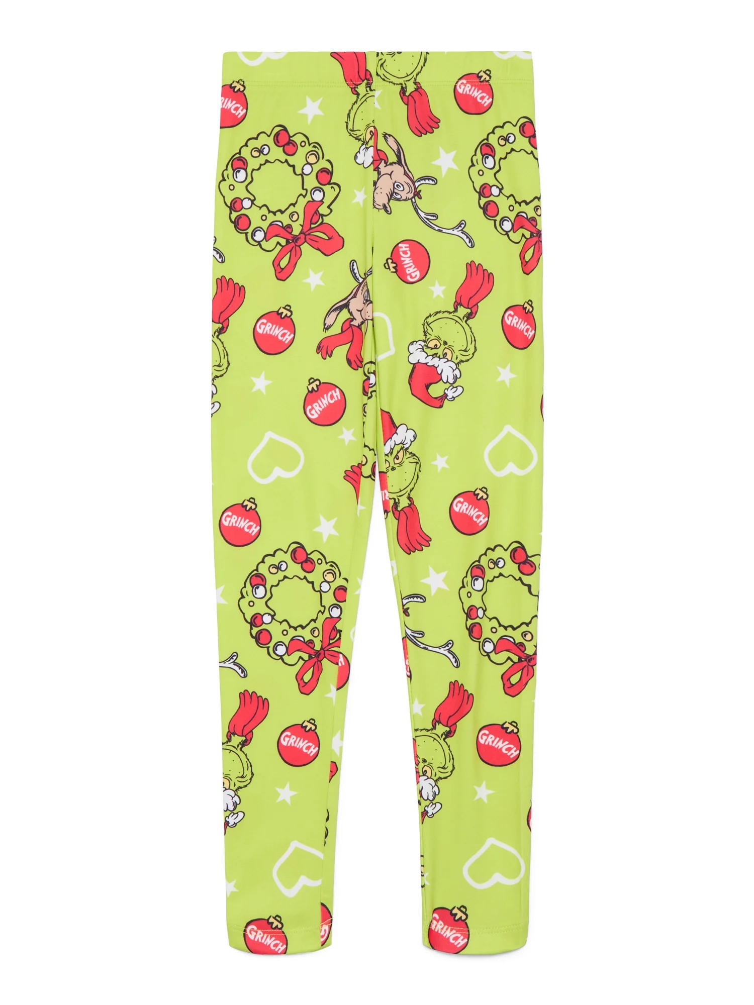 Dr. Seuss Grinch Girls' Christmas Print Leggings, Sizes XS-XL | Walmart (US)