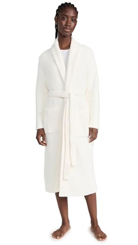Barefoot Dreams® Eco CozyChic® Unisex Ribbed Robe, Pearl, Size 3 | Amazon (US)