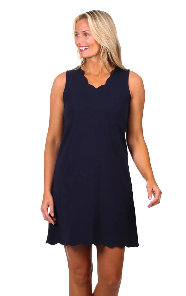 Valerie Dress in Navy | Duffield Lane