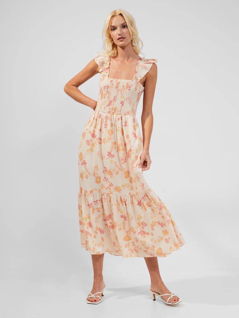 Diana Verona Drape Frill Dress | French Connection (UK)