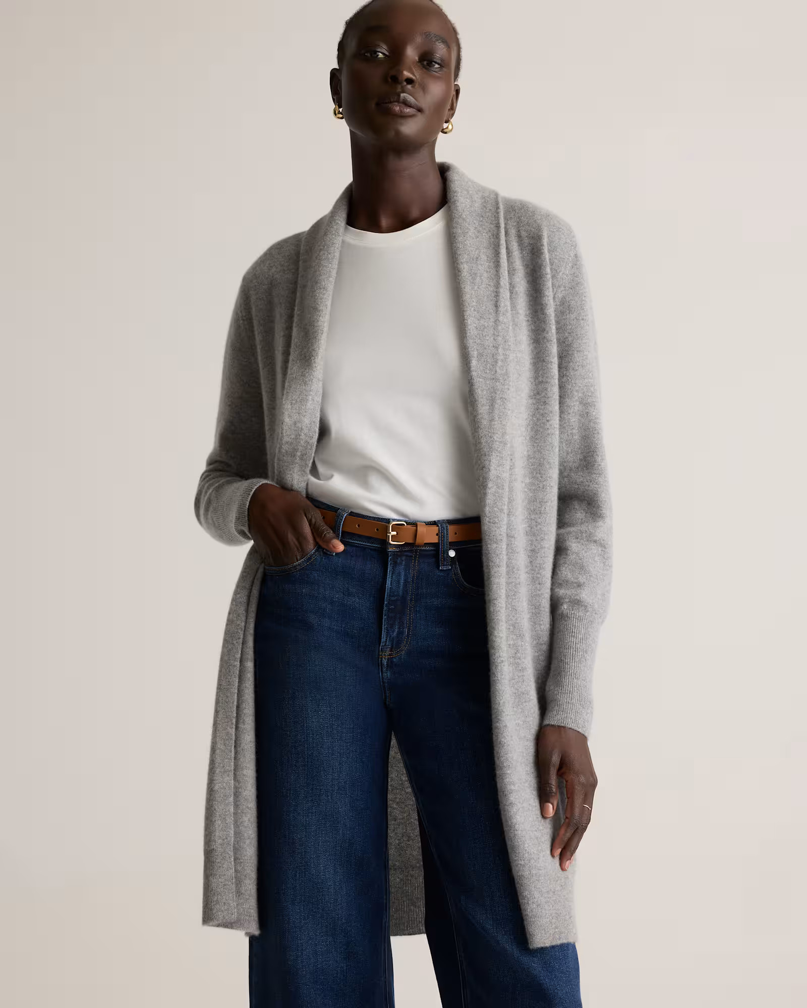 Mongolian Cashmere Duster Cardigan Sweater | Quince