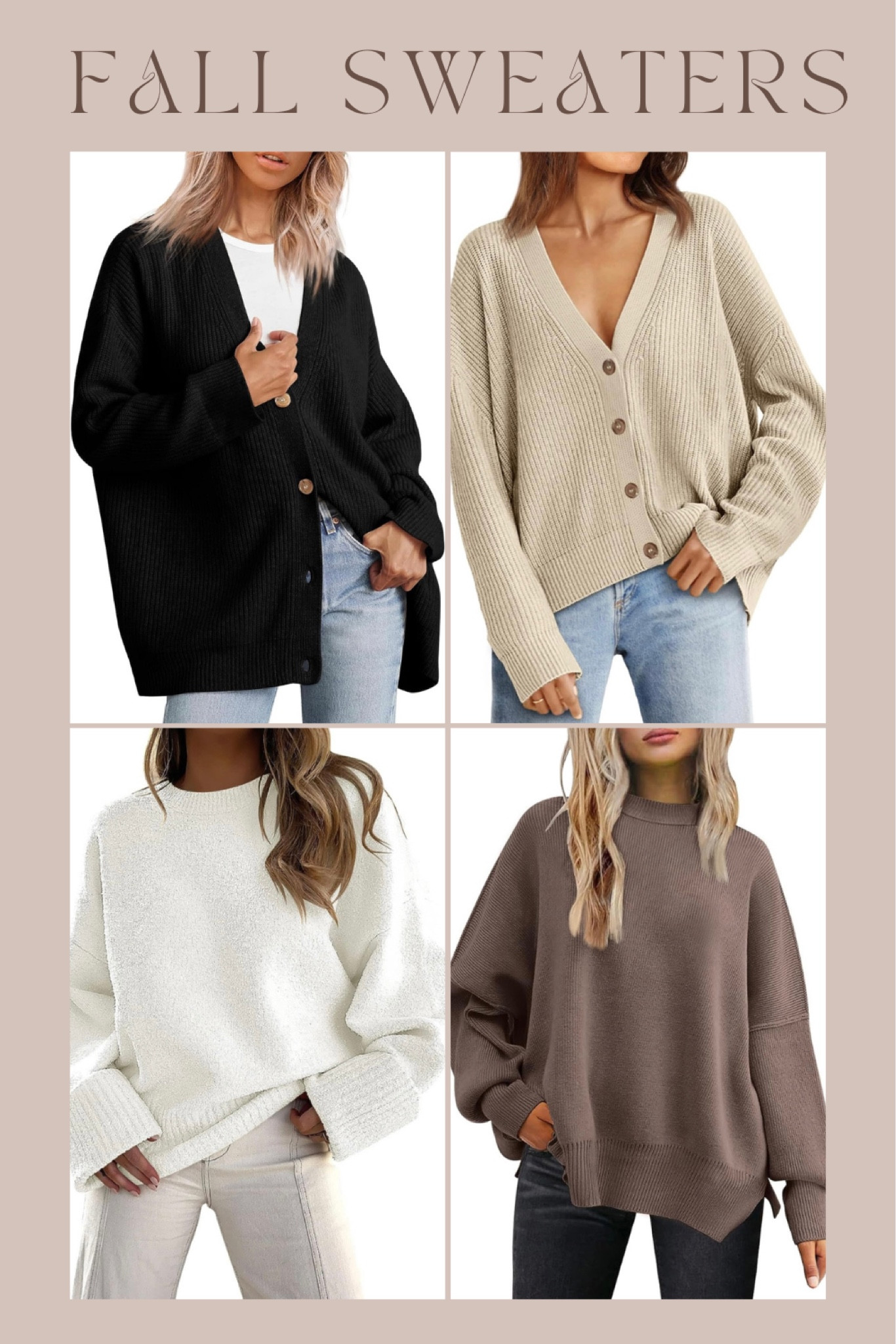 Sweater Weather Vibes🍂
Cozy up in style this fall with these timeless and warm sweaters. 
For any day, any time! 

#LTKSeasonal #LTKstyletip