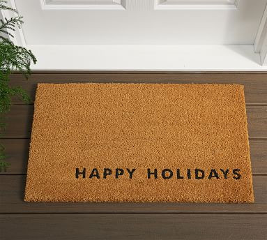 Happy Holidays Doormat | Pottery Barn (US)