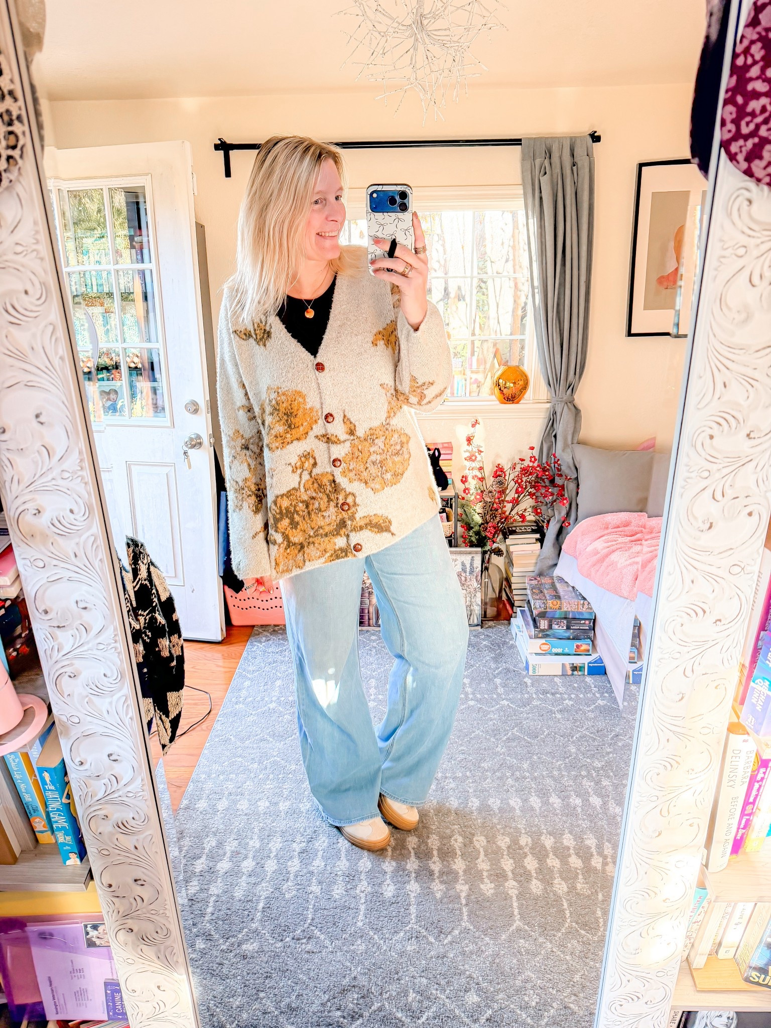 Loving a good oversized cardigan, this one was a must. I didn’t even size up the fit is perfect and it is so soft. 

cardigan large 
long sleeve large 
jeans 12 long 
shoes 7.5



#LTKOver40 #LTKFindsUnder50 #LTKTall