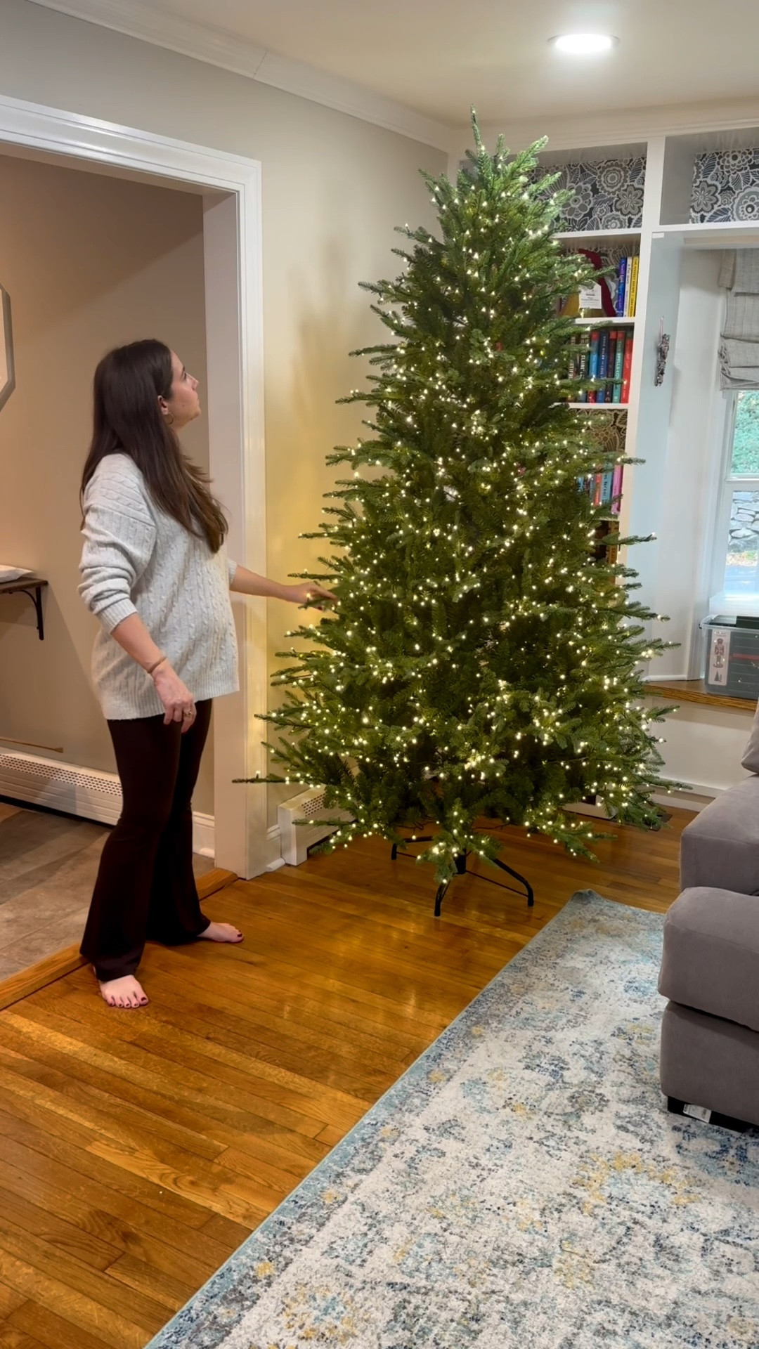 The viral twinkling christmas tree is back in stock!!!  I know it early but it always sells out 🤦‍♀️

We have the 7.5ft and everyone always complimented it when they came over - said they couldn’t even tell it was fake!

#LTKHome #LTKSeasonal