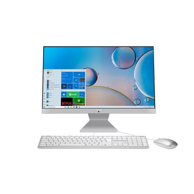 ASUS V241 23.8" All-in-One Desktop, Intel Pentium® Gold 7505, 4GB, 256GB, Windows 11, White, V24... | Walmart (US)