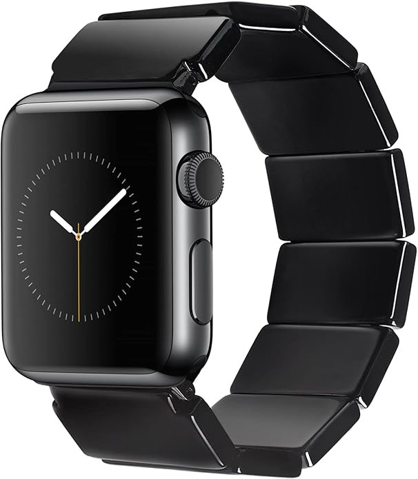 Heesch Stretchy Resin Watch Band Compatible with Apple Watch for Women, Tortoise Watch Strap Brac... | Amazon (US)