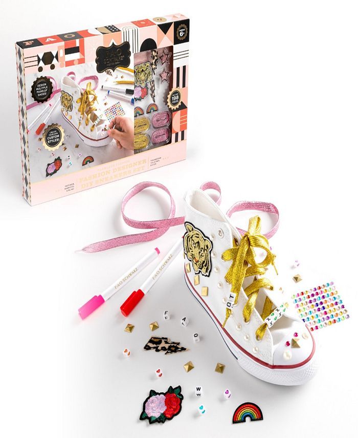 FAO Schwarz Fashion Designer Custom Shoe Decorating Sneaker Set & Reviews - All Toys - Home - Mac... | Macys (US)