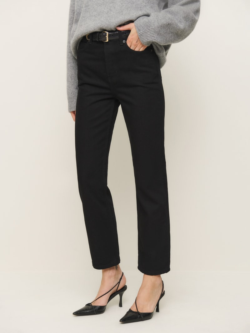 Cynthia High Rise Straight Cropped Jeans | Reformation (Global)