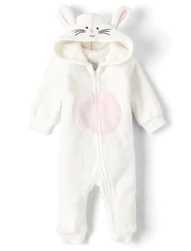 Unisex Baby Bunny Coverall - bunnys tail | The Children's Place