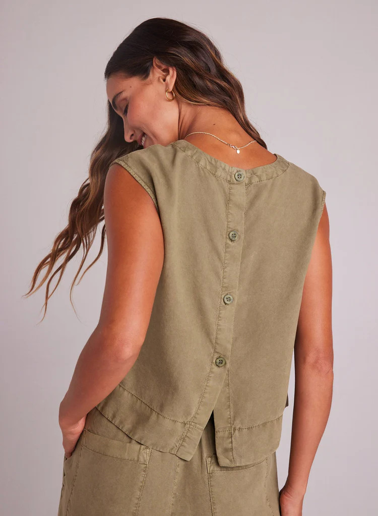 BOXY BUTTON BACK TOP FHOLV - Bella Dahl | Bella Dahl