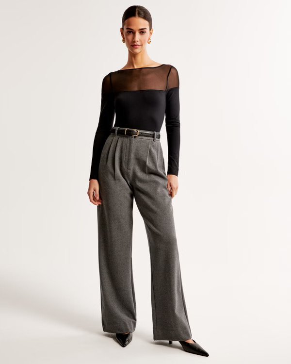 Vegan Leather Flare Pant | Abercrombie & Fitch (US)