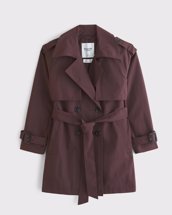 Mid-Length Trench Coat | Abercrombie & Fitch (US)