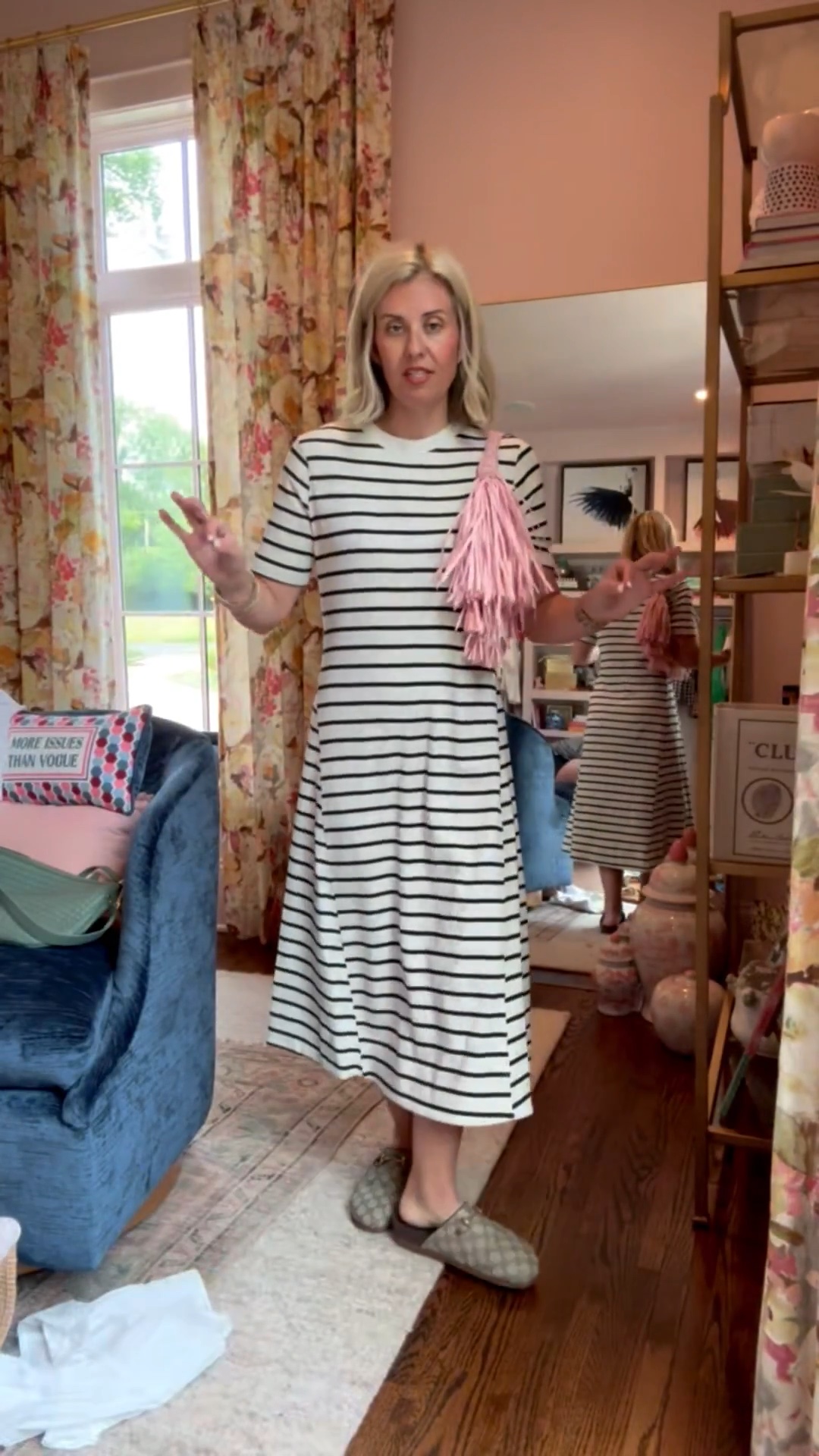 I'm a sucker for a t-shirt dress! I love that this one is like a swing style so it's not form fitting. I'm in a small and 38 shoe tts.
*Use Catherine20 at A+B

#LTKmomlife #LTKdayinmylife #LTKSeasonal