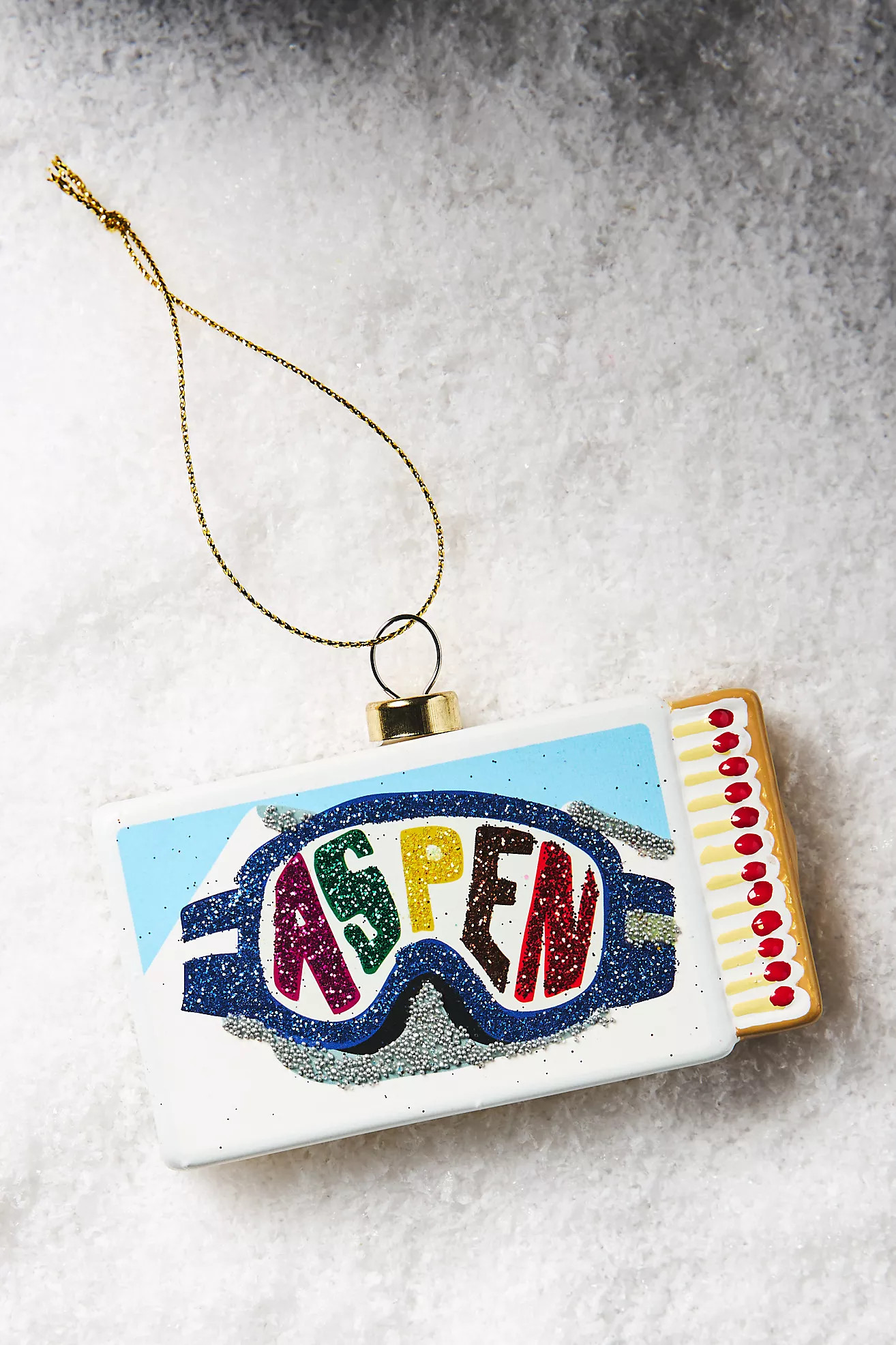 Furbish Studio Destination Matchbook Glass Ornament | Anthropologie (US)