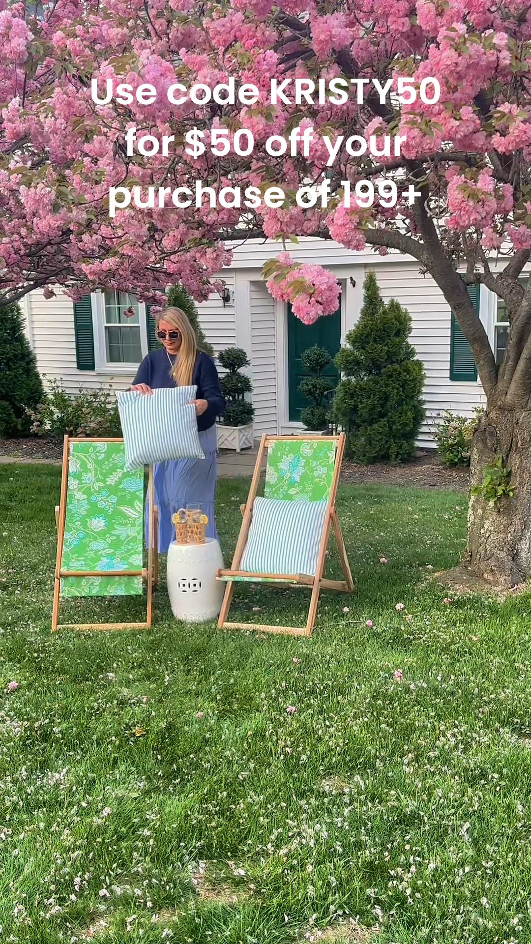 You pick the fabric & save on these cabana chairs & outdoor pillows.

#LTKHome #LTKTravel #LTKOver40