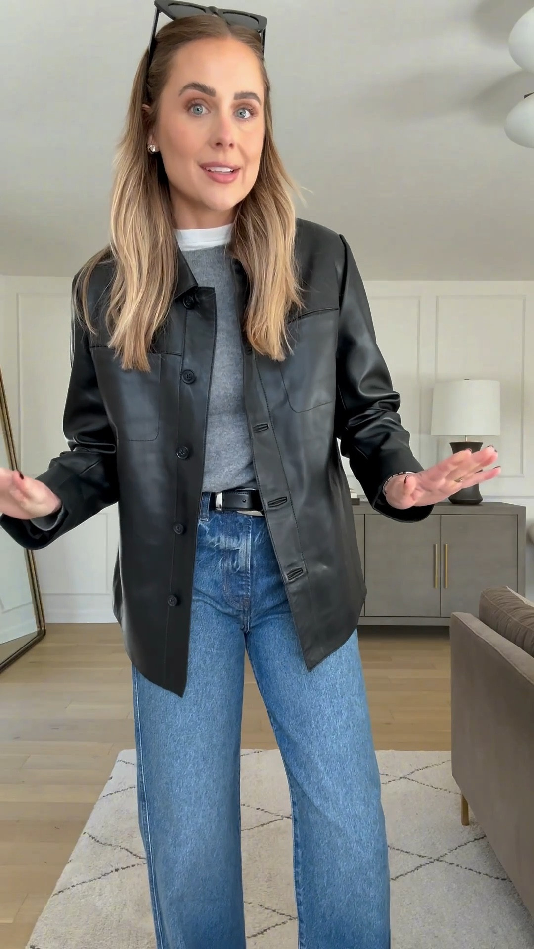 Fashion Jackson, fall outfit, leather jacket, jeans, 

#LTKootd #LTKOver40 #LTKFindsUnder100