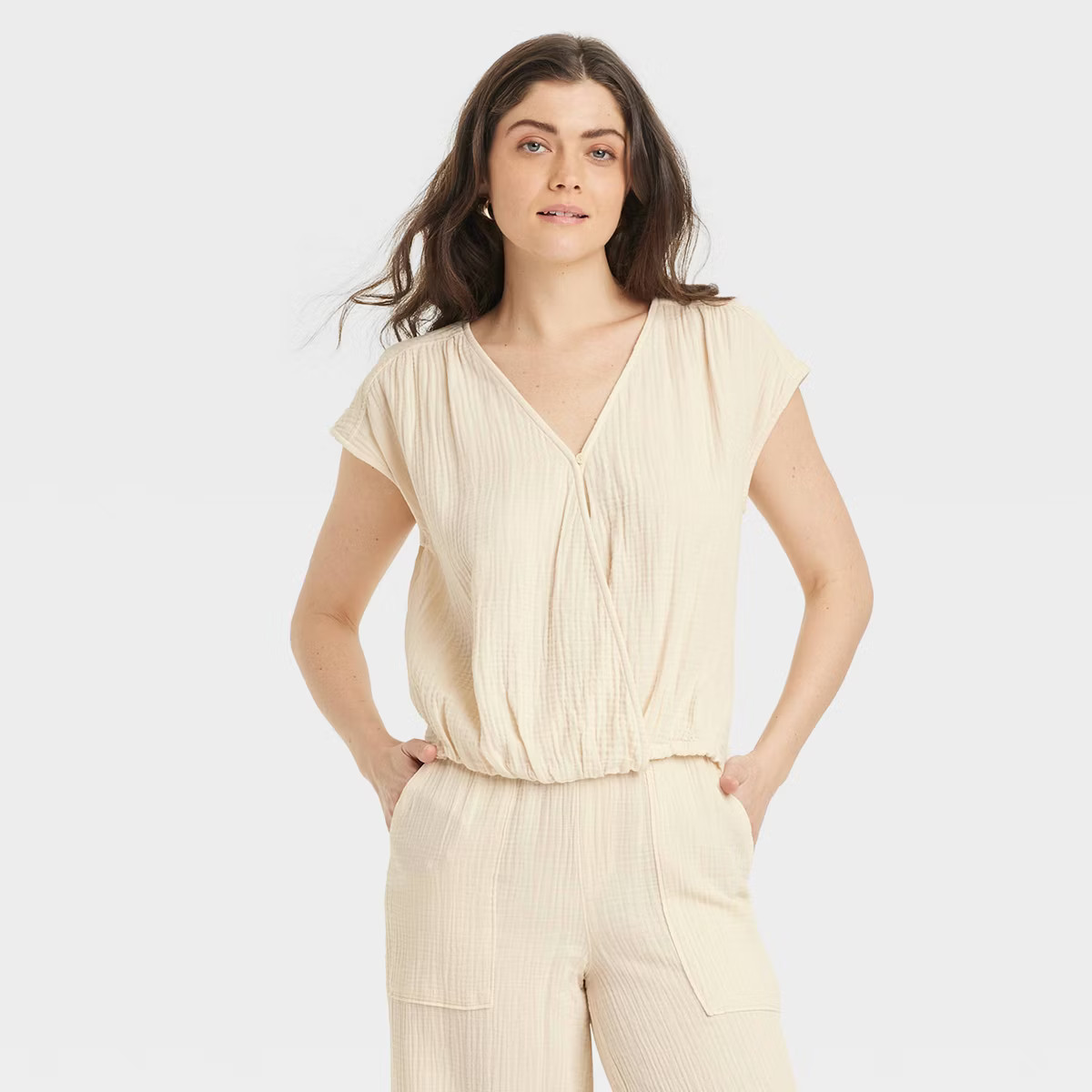 Women's Short Sleeve Blouse - Universal Thread™ | Target