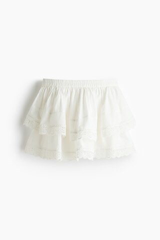 Lace-trimmed tiered skirt | H&M (UK, MY, IN, SG, PH, TW, HK)